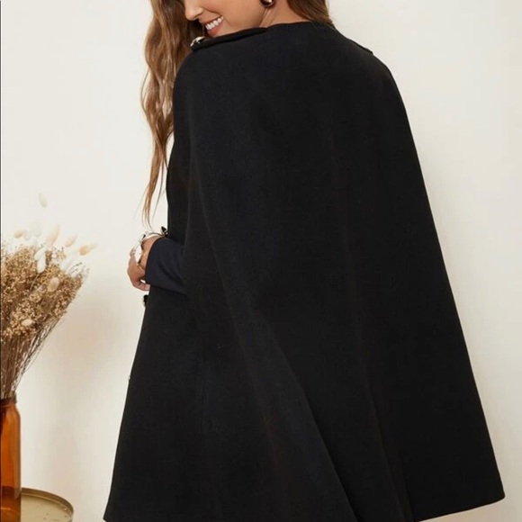 Button Cape Jacket - Picture 2 of 5